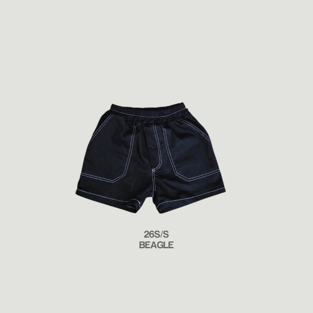 正韓童裝 BEAGLE 線條口袋短褲-細節圖2