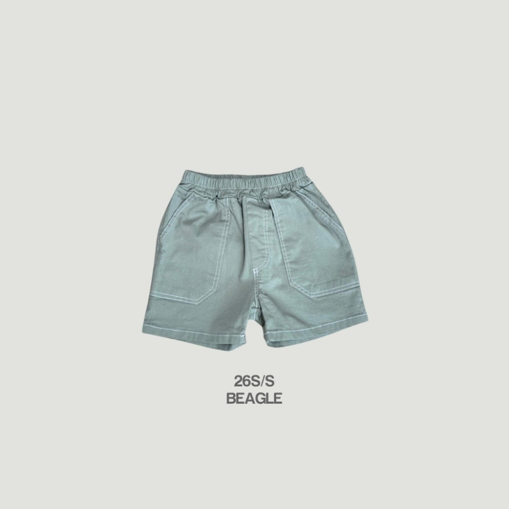 正韓童裝 BEAGLE 線條口袋短褲-細節圖8