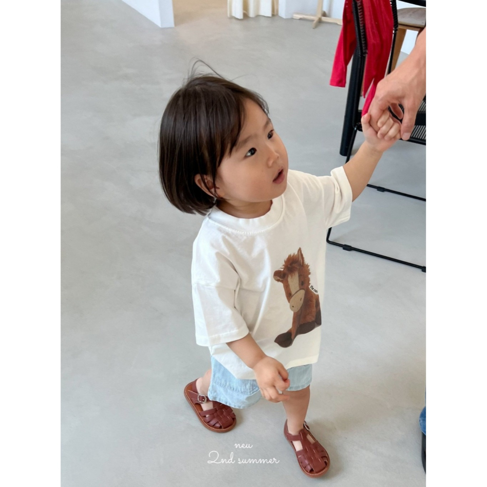 正韓童裝 Neu 大小馬的午後約會 親子T恤-細節圖4