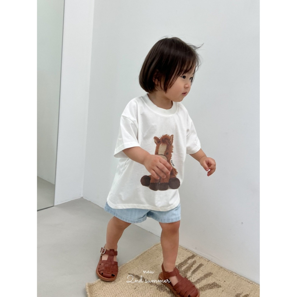 正韓童裝 Neu 大小馬的午後約會 親子T恤-細節圖8