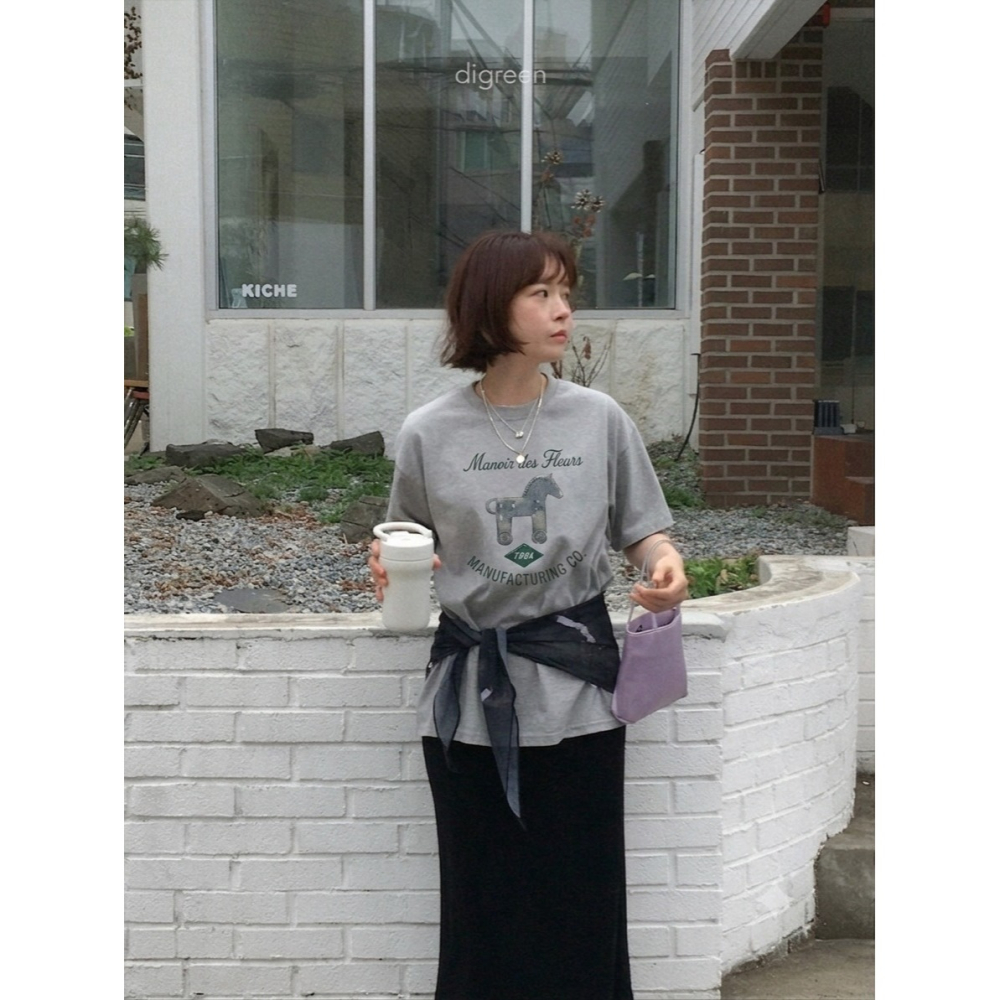 Digreen 復古旋轉木馬 T-shirt親子裝-細節圖7