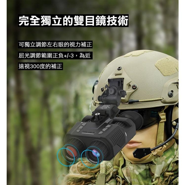 雙屏雙目鏡裸眼3D顯示夜視儀 軍警調查偵蒐器材 生態教學 探索洞穴 野生動物觀察 偵察監視 GL-H15-細節圖5