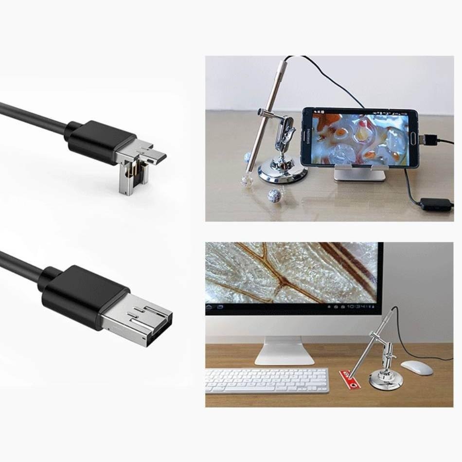 GL-N35 數位顯微鏡 1~200倍 USB/OTG二用 手機電腦可用 防水防塵 LED補光 工程檢測工具-細節圖6