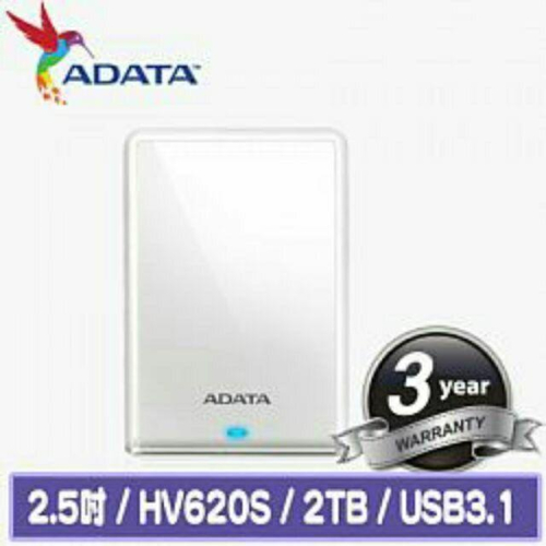 ADATA威剛 HV620 HV620S 2TB USB3.0 2.5吋行動硬碟
