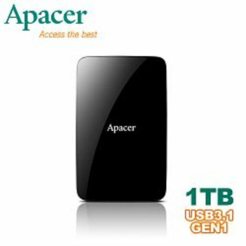 (全新未拆)Apacer AC233 1TB 2.5吋 USB 3.1 行動硬碟