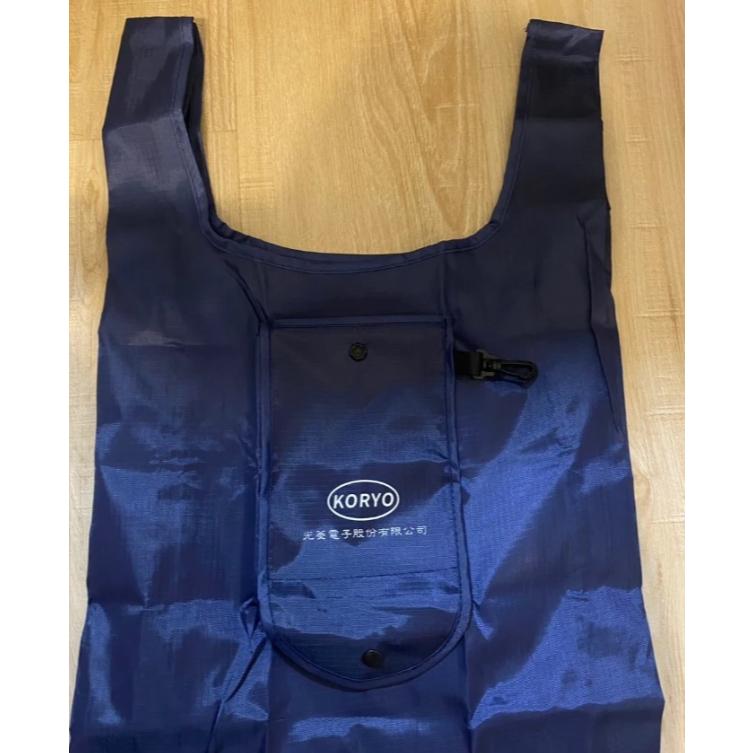 防水環保袋 購物袋 - 深藍色 環保提袋 光菱電子 股東會紀念品-細節圖2