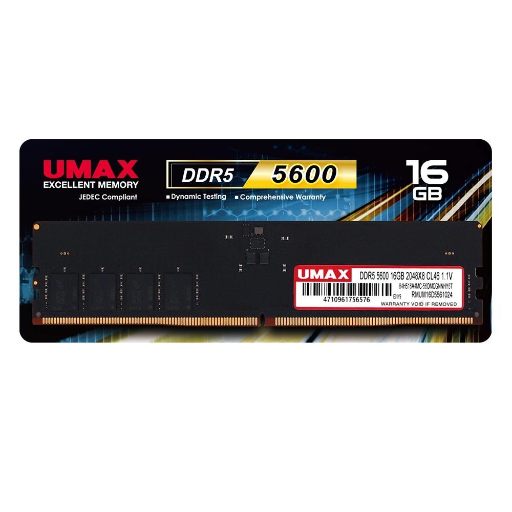 UMAX DDR5 5600 16GB 2048X8 桌上型記憶體-細節圖2