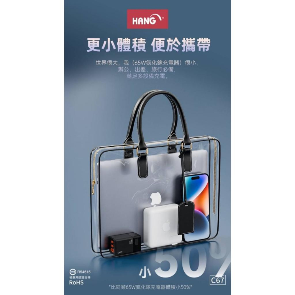 Samsung A13 A14 A33 A34 A52S A53 A54 S22+ GAN 氮化鎵 65W 快充充電器-細節圖3