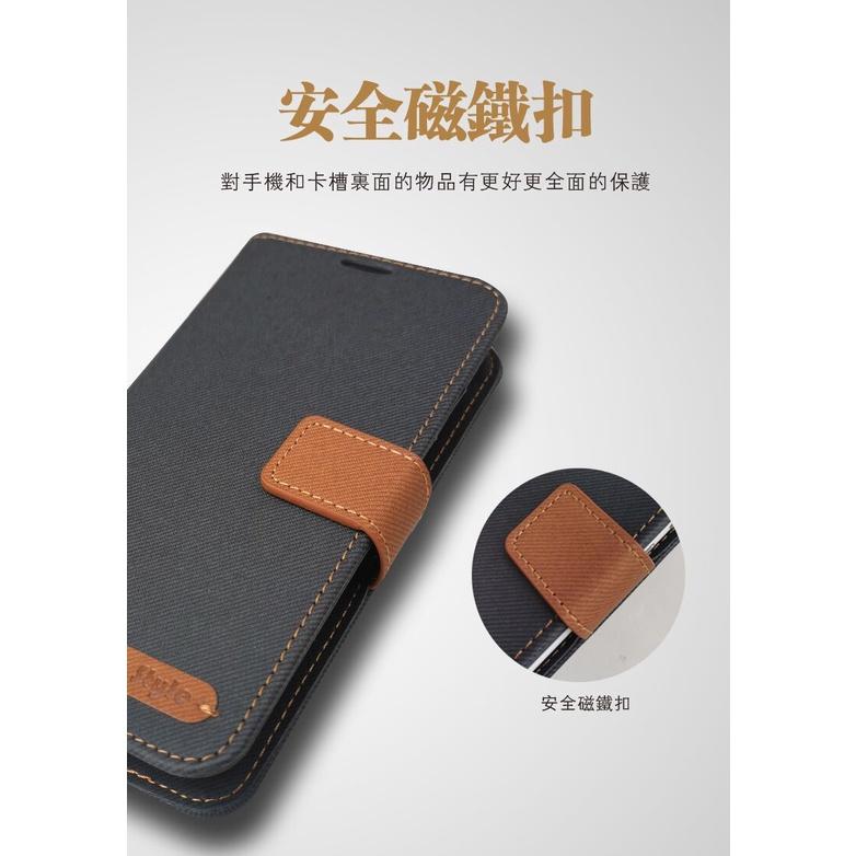 Asus Zenfone9 Zenfone10 Zenfone 9 10 A12202 AI2302 斜紋 牛仔風 皮套-細節圖3