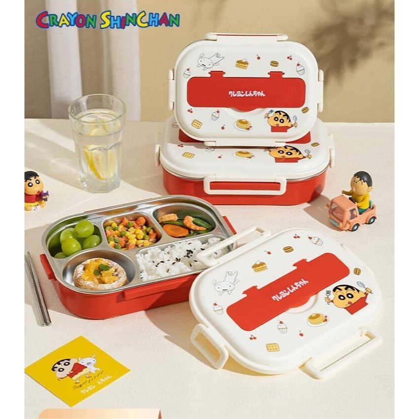 【樂融融】正版 蠟筆小新 便當盒 餐盒 保鮮盒 便當袋 保鮮袋 餐袋 含餐具 小白 摩登主婦 新之助 睡衣小新 送禮-細節圖3