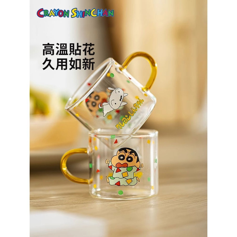 【樂融融】正版現貨 蠟筆小新 玻璃茶壺 冷水壺 熱水壺 水杯 新之助 動感超人 玻璃材質 摩登主婦-細節圖3