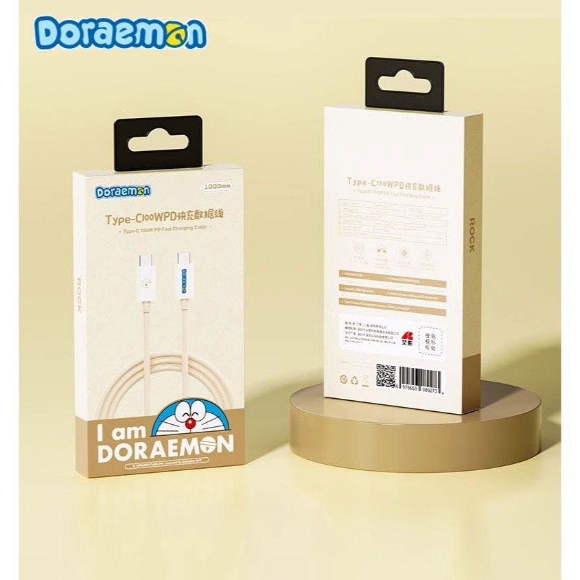 【樂融融】正版現貨 哆啦A夢 雙頭快充線 哆啦a夢 小叮噹 蘋果15 充電線 數據線 type-c USB 快充-細節圖4