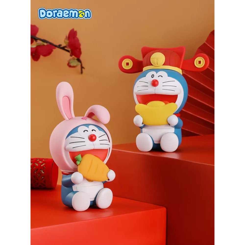 【現貨】正版 哆啦A夢 公仔香薰 小叮噹 哆啦a夢 開心如意 聚福開運 招財進寶 財神爺 招財貓 新年禮物-細節圖5
