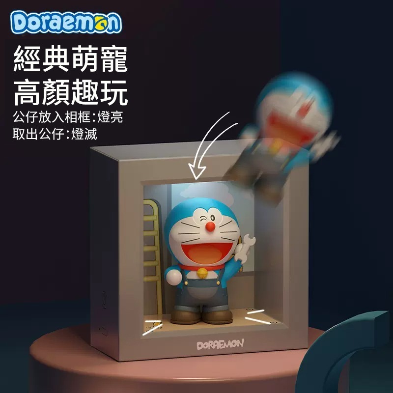 【現貨】正版 哆啦A夢 職業系列夜燈 禮物 小叮噹 運動員 畫家 宇航員 工程師 醫生 警察 哆啦a夢 小夜燈-細節圖4