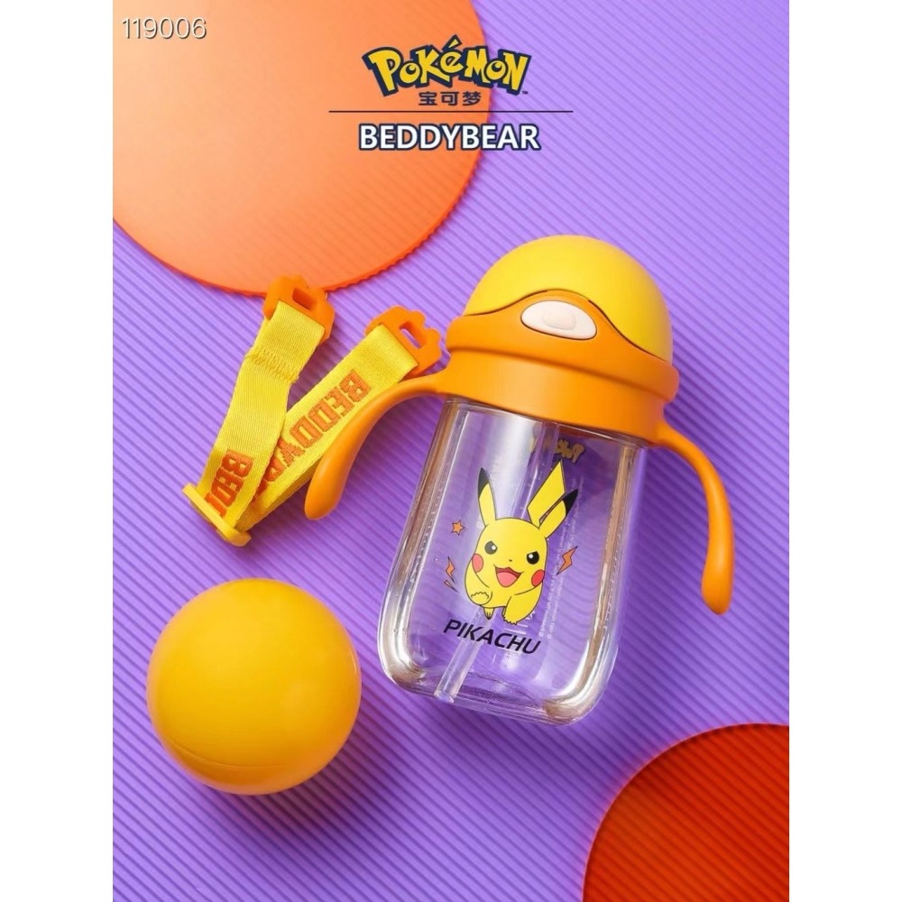 【杯具熊】正版 寶可夢 Pokemon 最新款皮卡丘 幼兒杯 水壺 水杯 男女款 精靈球 韓國品牌-細節圖2