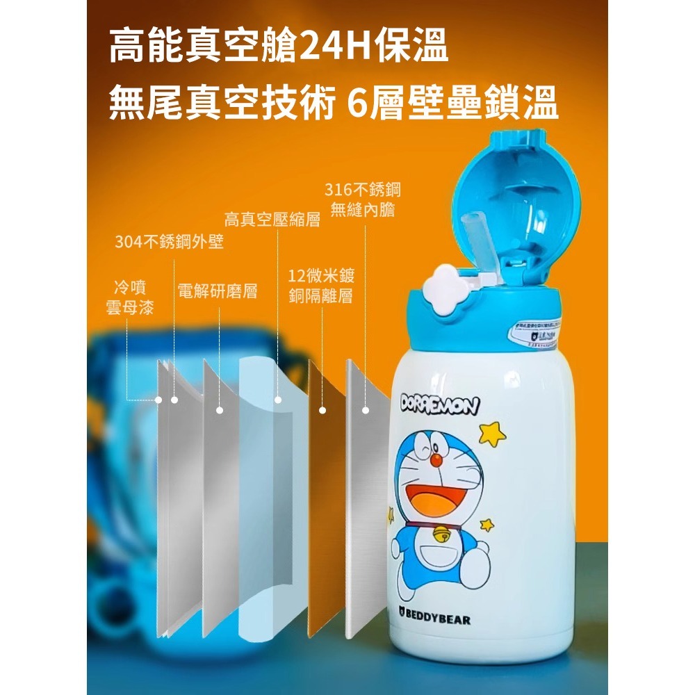 【杯具熊】正版 哆啦A夢 奔跑夢 保溫杯 奶茶杯 環保杯 韓國品牌 飲料杯 水杯 小叮噹 哆啦a夢 禮物-細節圖2