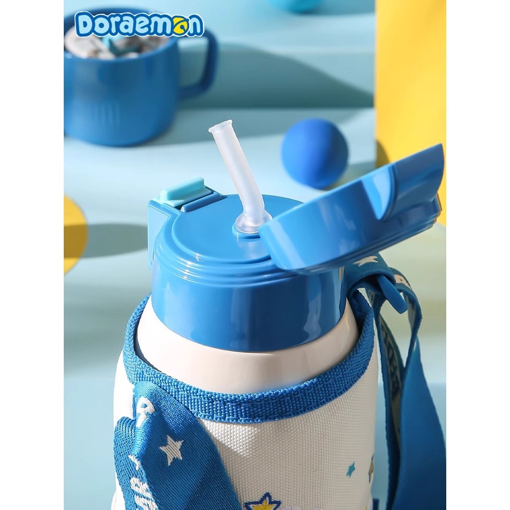 【杯具熊】正版 哆啦A夢 歡樂夢 保溫杯 環保杯 韓國品牌 飲料杯 兒童水杯 小叮噹 哆啦a夢 送女生禮物-細節圖2