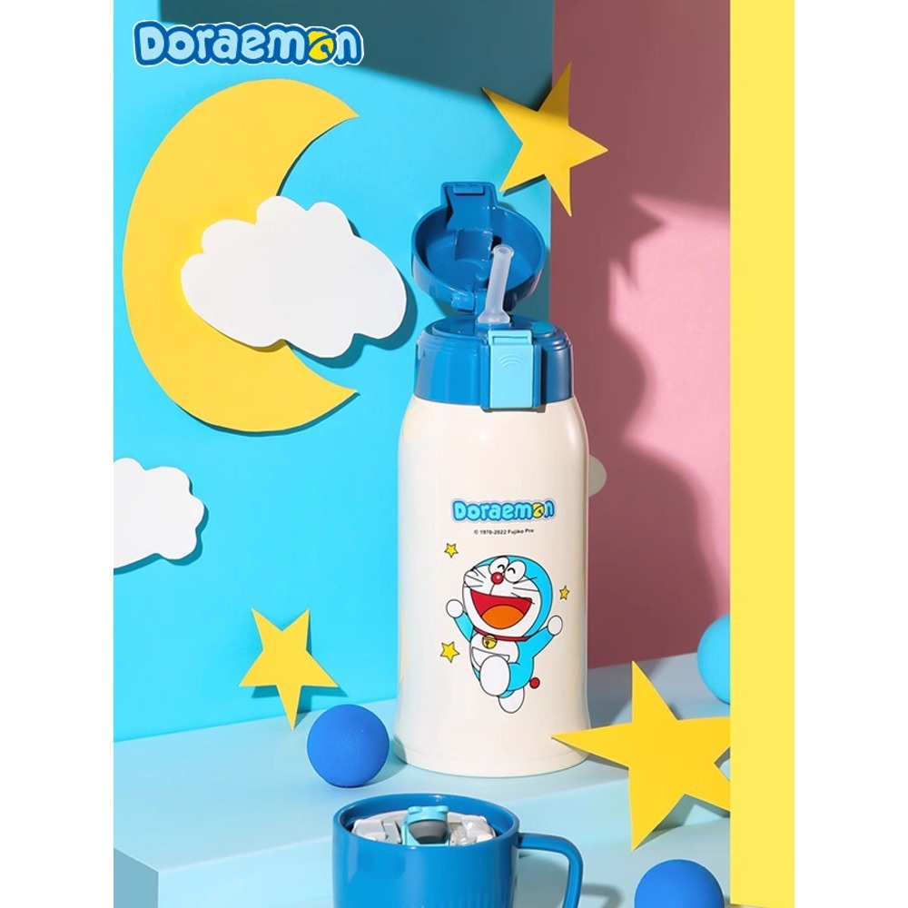 【杯具熊】正版 哆啦A夢 歡樂夢 保溫杯 環保杯 韓國品牌 飲料杯 兒童水杯 小叮噹 哆啦a夢 送女生禮物-細節圖5