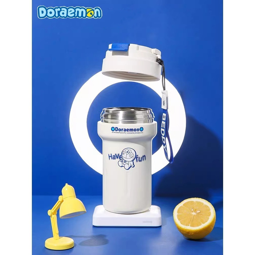 【杯具熊】正版現貨 哆啦A夢 戶外夢 保溫杯 奶茶杯 環保杯 韓國品牌 飲料杯 兒童水杯 小叮噹 哆啦a夢 禮物-細節圖2