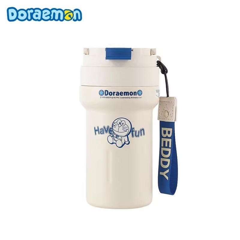 【杯具熊】正版現貨 哆啦A夢 戶外夢 保溫杯 奶茶杯 環保杯 韓國品牌 飲料杯 兒童水杯 小叮噹 哆啦a夢 禮物-細節圖5