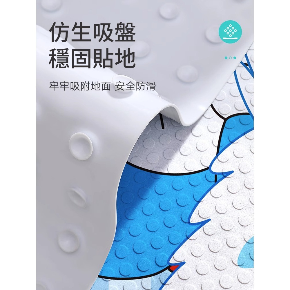 正版 哆啦A夢 PVC防滑腳墊 浴室 淋浴 洗手間 洗澡 防水 小叮噹 哆啦a夢 地墊 地毯 腳踏墊-細節圖5