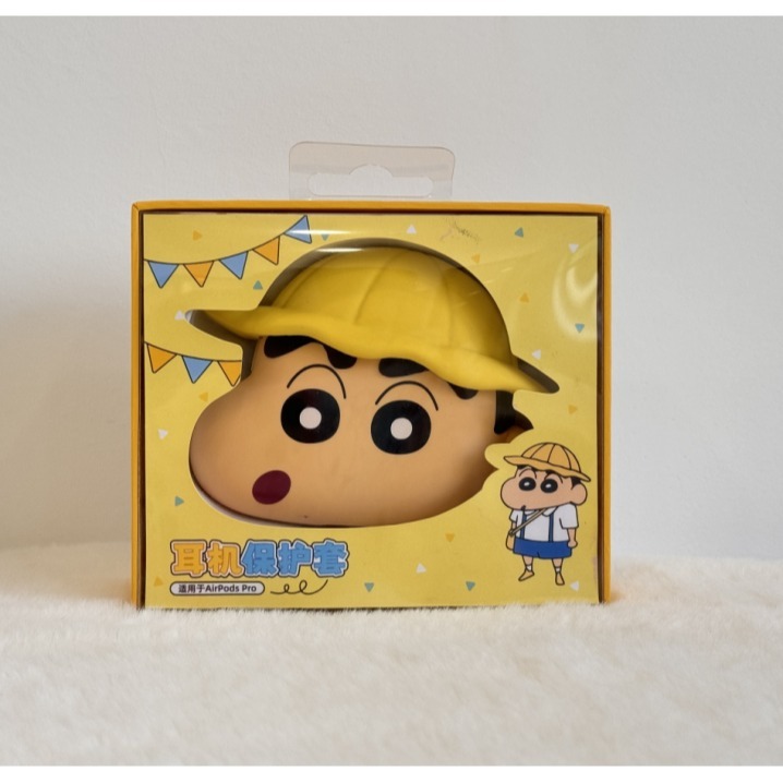 【樂融融】正版 蠟筆小新 耳機包 小新挨揍表情 超高吸睛率 新之助 耳機殼 耳機套 靈動創想 掛飾 吊飾-細節圖4