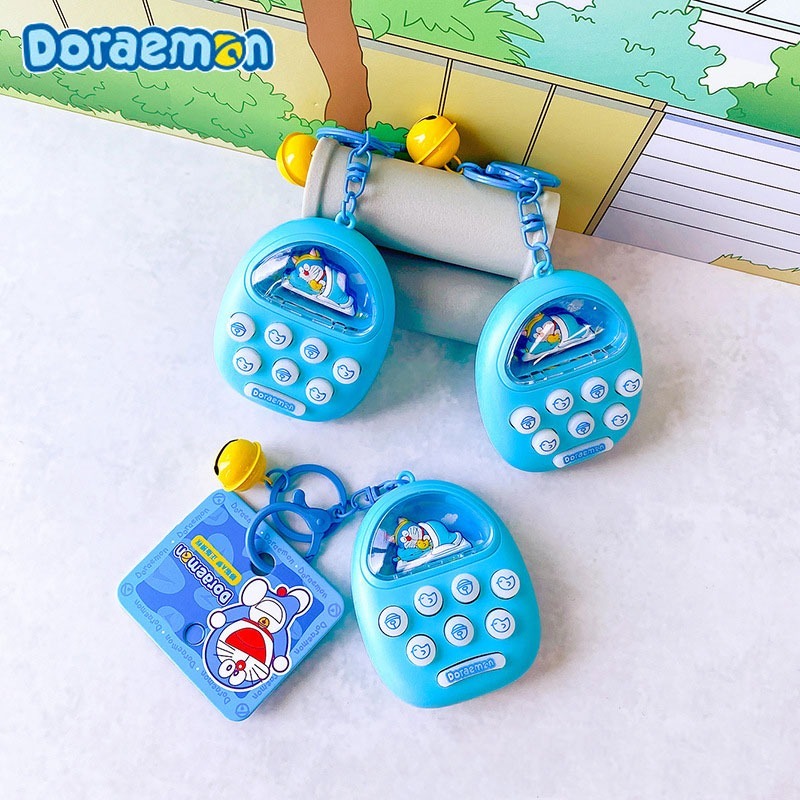 正版 哆啦A夢 療癒功能 鑰匙圈 晴天好眠 地鼠機 掛飾 鑰匙扣 小叮噹 減壓 吊飾 哆啦a夢 舒壓-細節圖5