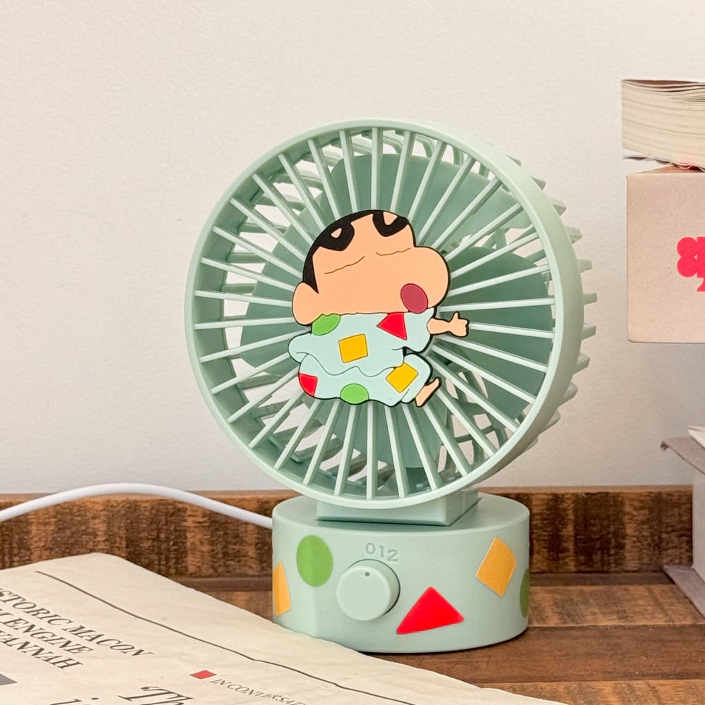 【樂融融】正版現貨 蠟筆小新 桌面風扇 全台獨家 睡衣小新 新之助 非USB充電款 送禮-細節圖4