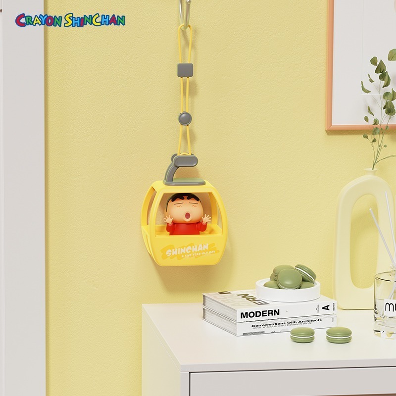 正版 蠟筆小新 遊覽車掛件 吊飾 香薰 小叮噹 汽車 機車 背包 包包 裝飾 香水 新之助 擺件-細節圖9