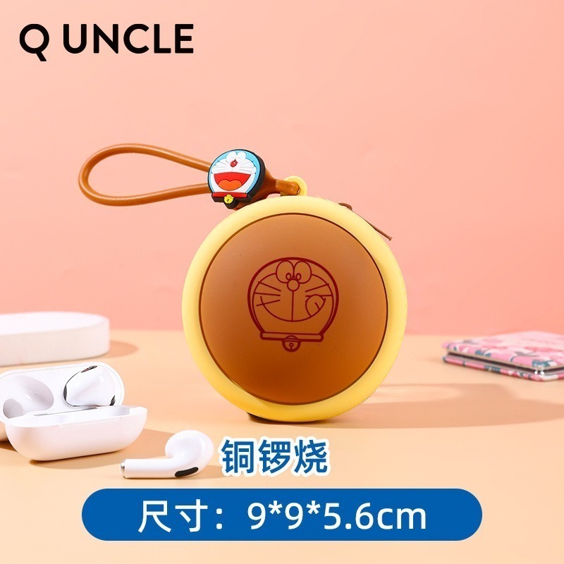 正版 哆啦A夢 迷你收納包 零錢包 包包 硬幣包 耳機包 吊飾 小叮噹 公仔 挂件 哆啦a夢-細節圖5