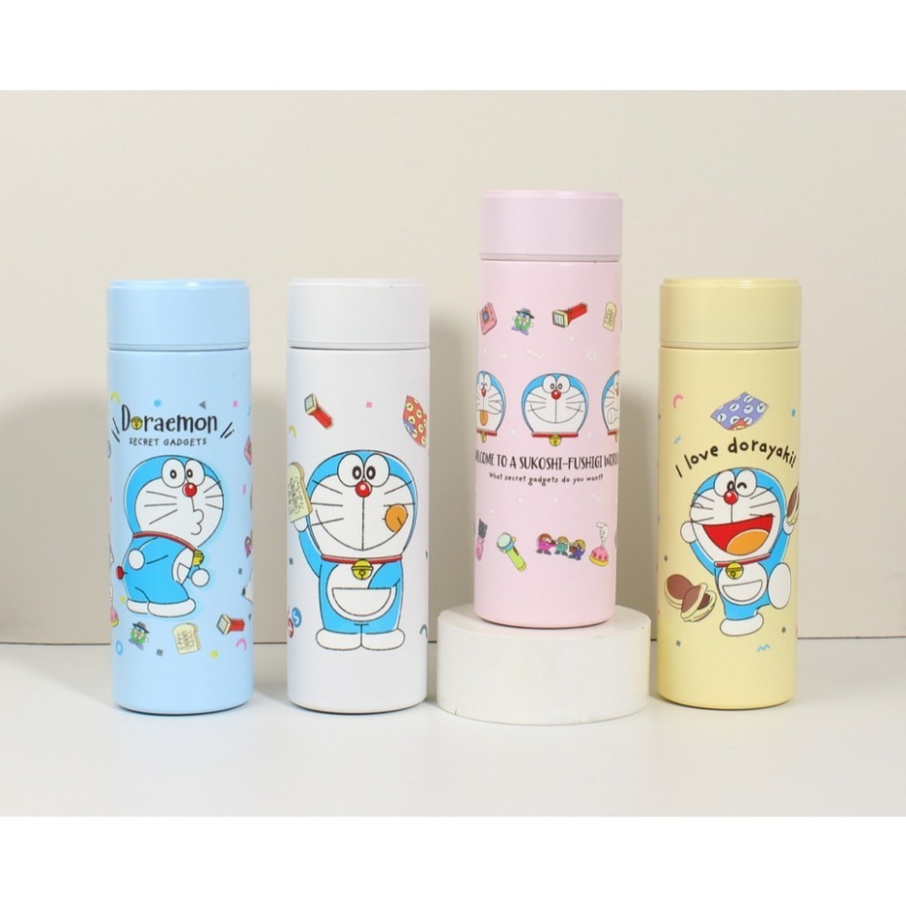 正版 蠟筆小新&哆啦A夢 直身杯 保溫杯 保溫瓶 水瓶 水杯 430ml 戶外 萌兔兔 新之助 送禮-細節圖2