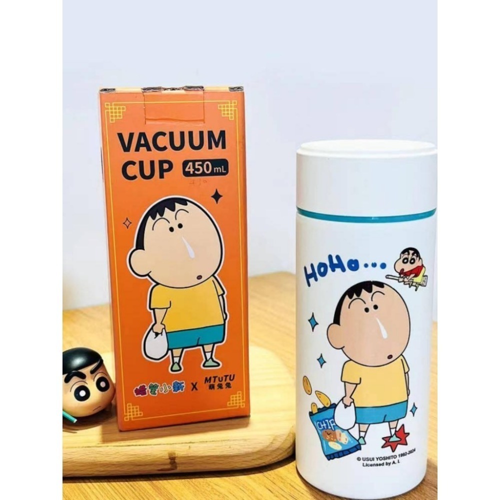 正版 蠟筆小新&哆啦A夢 直身杯 保溫杯 保溫瓶 水瓶 水杯 430ml 戶外 萌兔兔 新之助 送禮-規格圖5