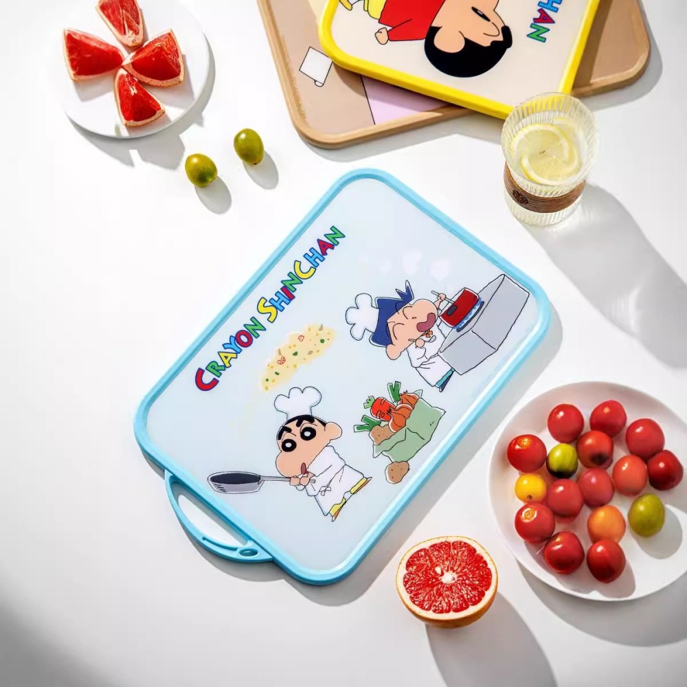 正版 蠟筆小新 菜板 粘板 砧板 切水果 雙面可用 食品級PP材質 送禮 新之助 小白 伴糖-細節圖4