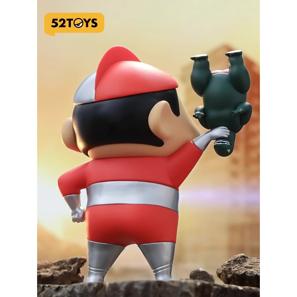 【限定款】正版 蠟筆小新 52toys 正義執行 電影同款 收藏 大公仔擺件 超人 禮物 公仔 新之助 擺設-細節圖2