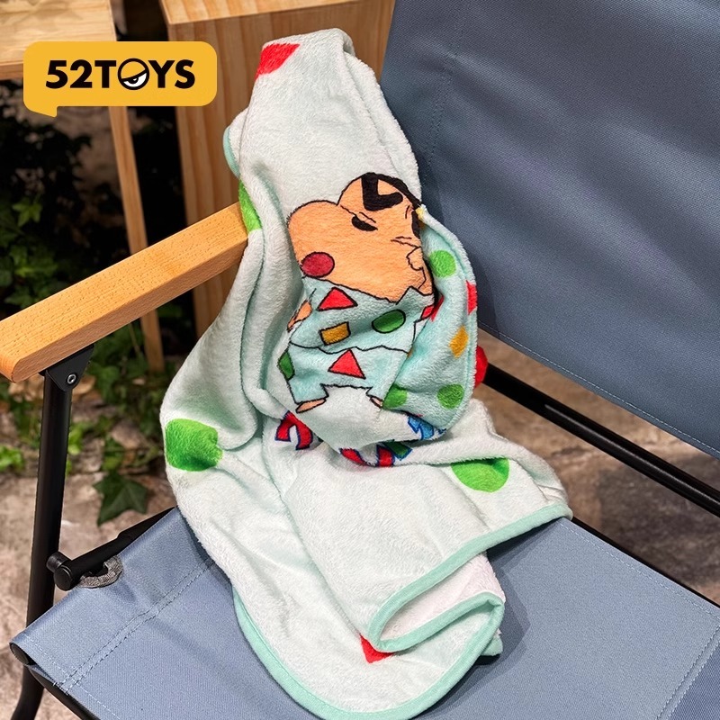 正版 蠟筆小新 帽子睡毯 毛毯 空調被 52toys 睡衣小新 高顏值 送禮 小白 新之助-細節圖4