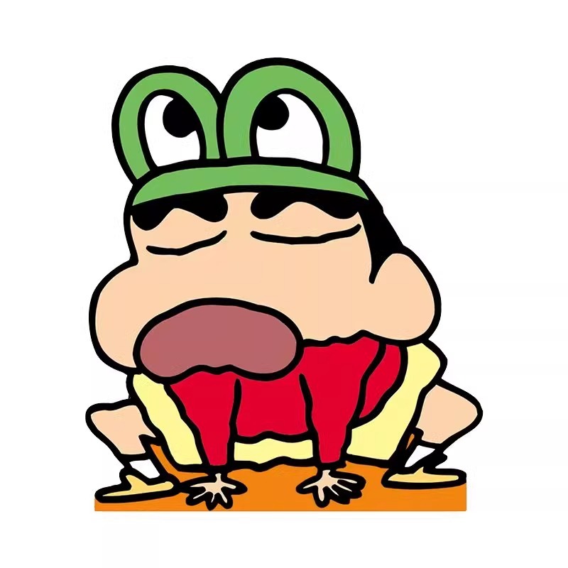 正版 蠟筆小新 cos青蛙 小夜燈 床頭燈 睡眠燈 節能不耗電 新之助 夜燈 療癒 禮物-規格圖1