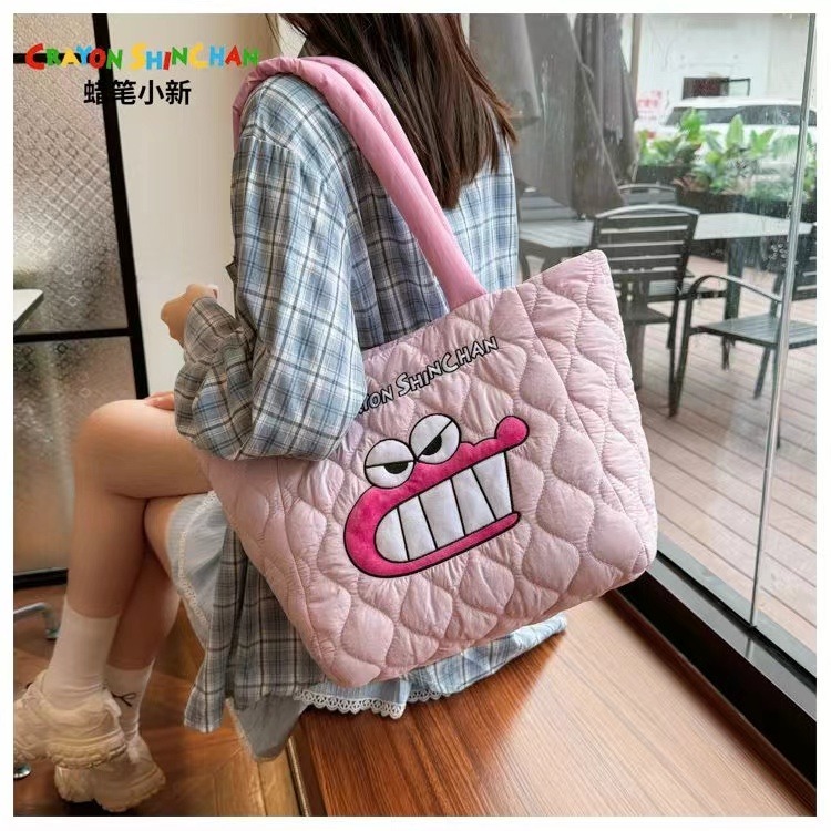 正版現貨 蠟筆小新 大頭像手提包 托特包 零錢包 收納包 首飾包 耳機包 包包 新之助-規格圖7