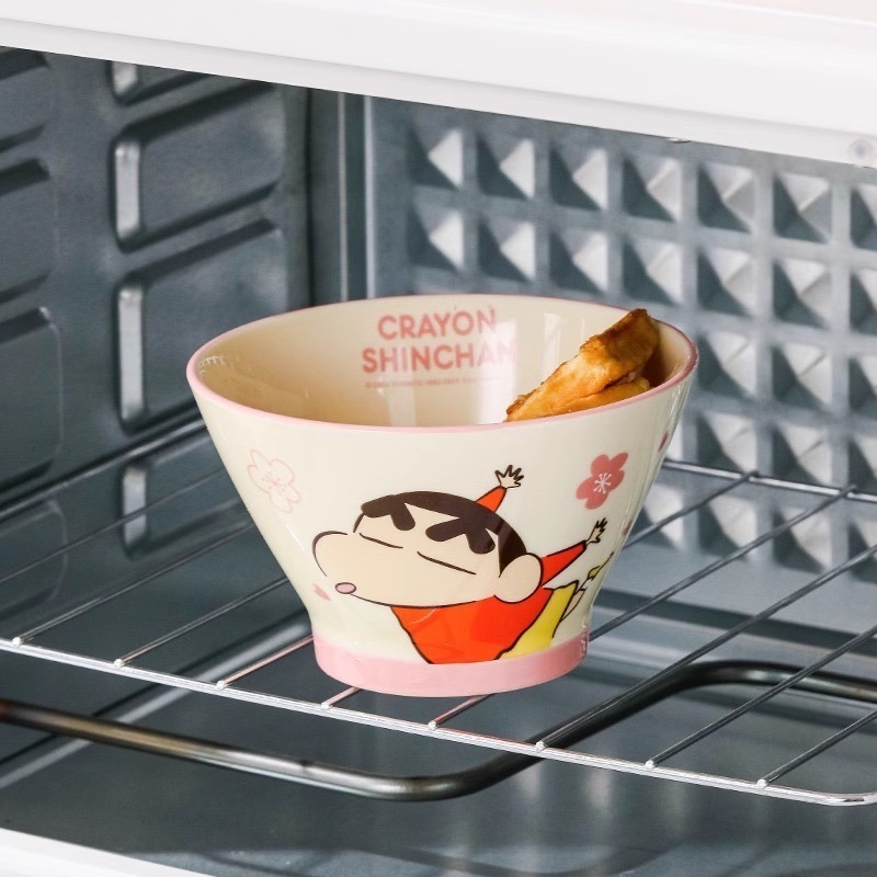 【樂融融】正版現貨 蠟筆小新 陶瓷斗笠碗 飯碗 面碗 睡衣小新 新之助 送禮倍有面 陶瓷材質 曙曦 泡麵碗 餐具-細節圖5