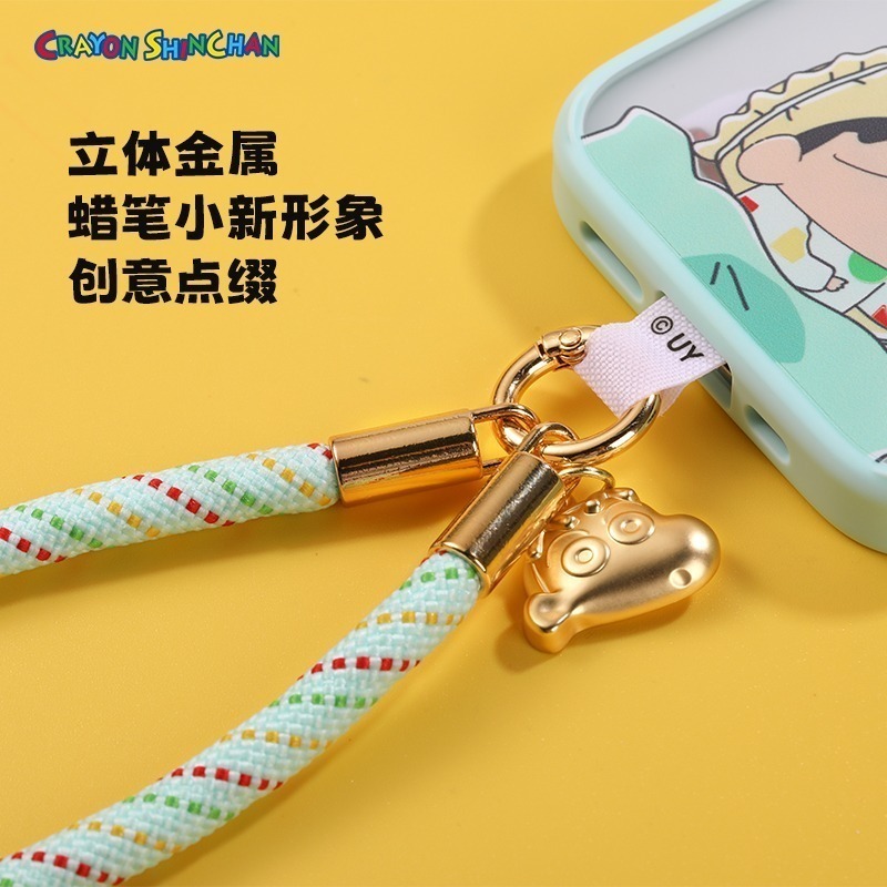 【現貨】正版 蠟筆小新 手腕掛繩 手機殼掛繩 吊繩 手機繩 手機吊帶 掛飾 手機掛繩 吊飾 新之助 樂融融-細節圖3