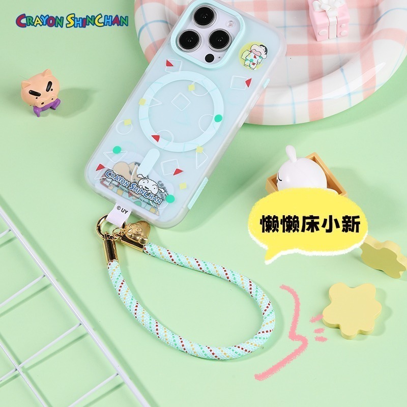 【現貨】正版 蠟筆小新 手腕掛繩 手機殼掛繩 吊繩 手機繩 手機吊帶 掛飾 手機掛繩 吊飾 新之助 樂融融-細節圖5