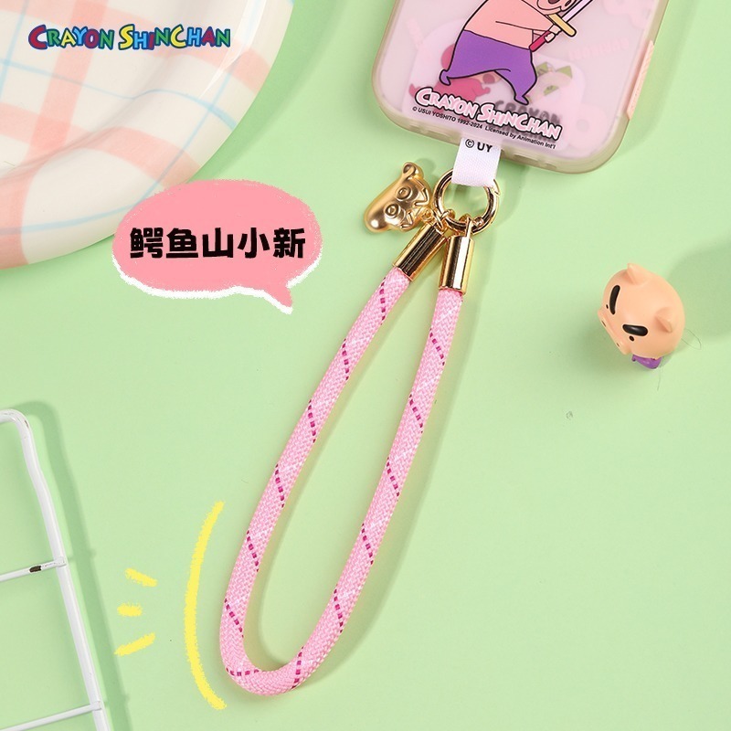【現貨】正版 蠟筆小新 手腕掛繩 手機殼掛繩 吊繩 手機繩 手機吊帶 掛飾 手機掛繩 吊飾 新之助 樂融融-細節圖6