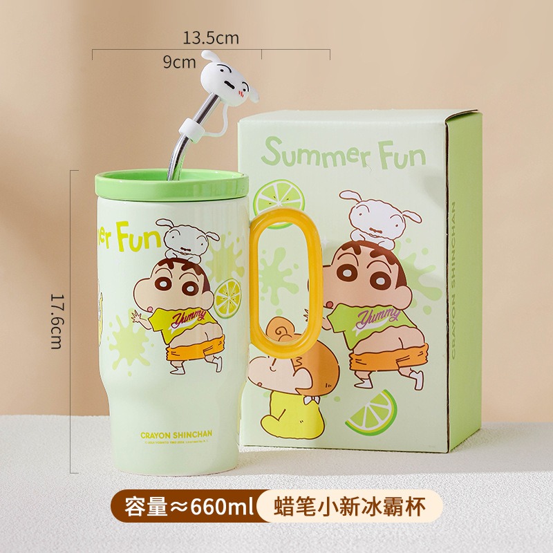 【預購】正版 蠟筆小新 陶瓷大容量馬克杯 水杯 奶茶杯 660ml 小白 睡衣小新 超高吸睛率 新之助 曙曦-細節圖7
