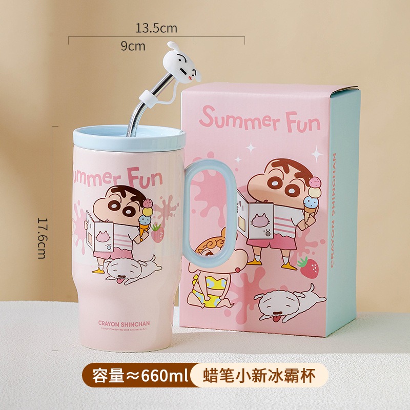 【預購】正版 蠟筆小新 陶瓷大容量馬克杯 水杯 奶茶杯 660ml 小白 睡衣小新 超高吸睛率 新之助 曙曦-規格圖8