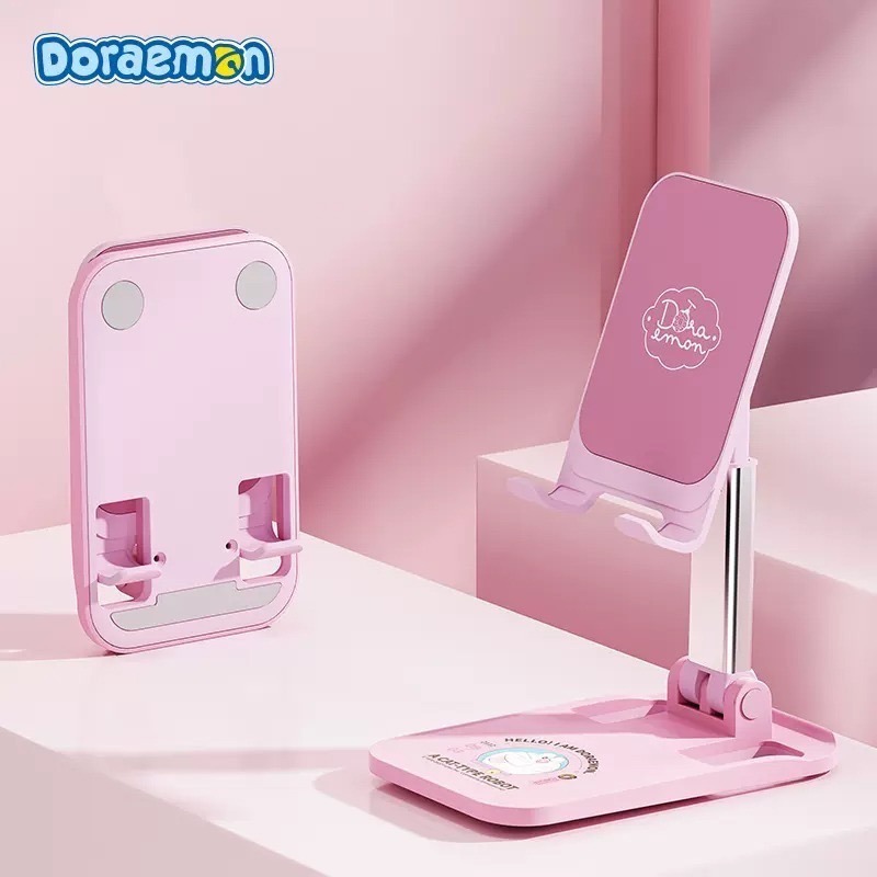 【樂融融】正版現貨 哆啦A夢 N20金屬旋轉手機支架 折疊支架 手機架 直播架 平板架 自拍架 小叮噹 哆啦a夢-規格圖6