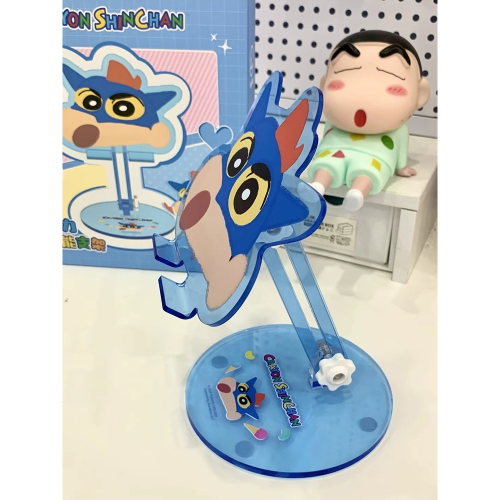 【樂融融】正版 蠟筆小新 亞克力支架 手機支架 平板支架 筆電支架 直播支架 動感超人 新之助-細節圖3