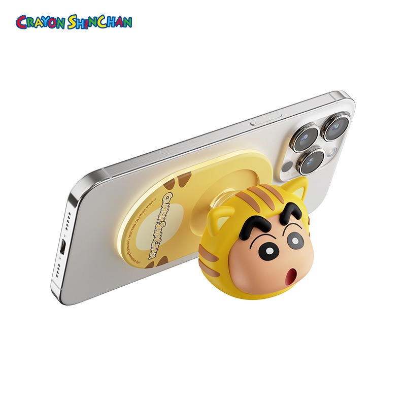 正版 蠟筆小新 蘋果直營店專供 磁吸氣囊手機支架 適用所有磁吸功能手機或手機殼 蘋果 iPhone-細節圖2