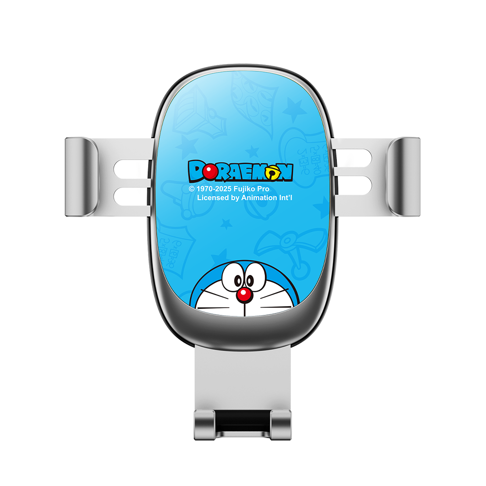 【最新款預購】正版 哆啦A夢 Q18車載支架 手機支架 汽車支架 通風口 金屬重力 支架 送禮 小叮噹 哆啦a夢-規格圖6