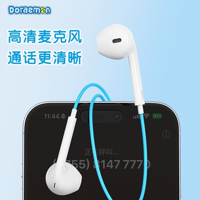 【現貨】正版 哆啦A夢 耳機 耳機線 耳麥 有線耳機 麥克風 禮盒包裝 送禮 小叮噹 哆啦a夢-細節圖5