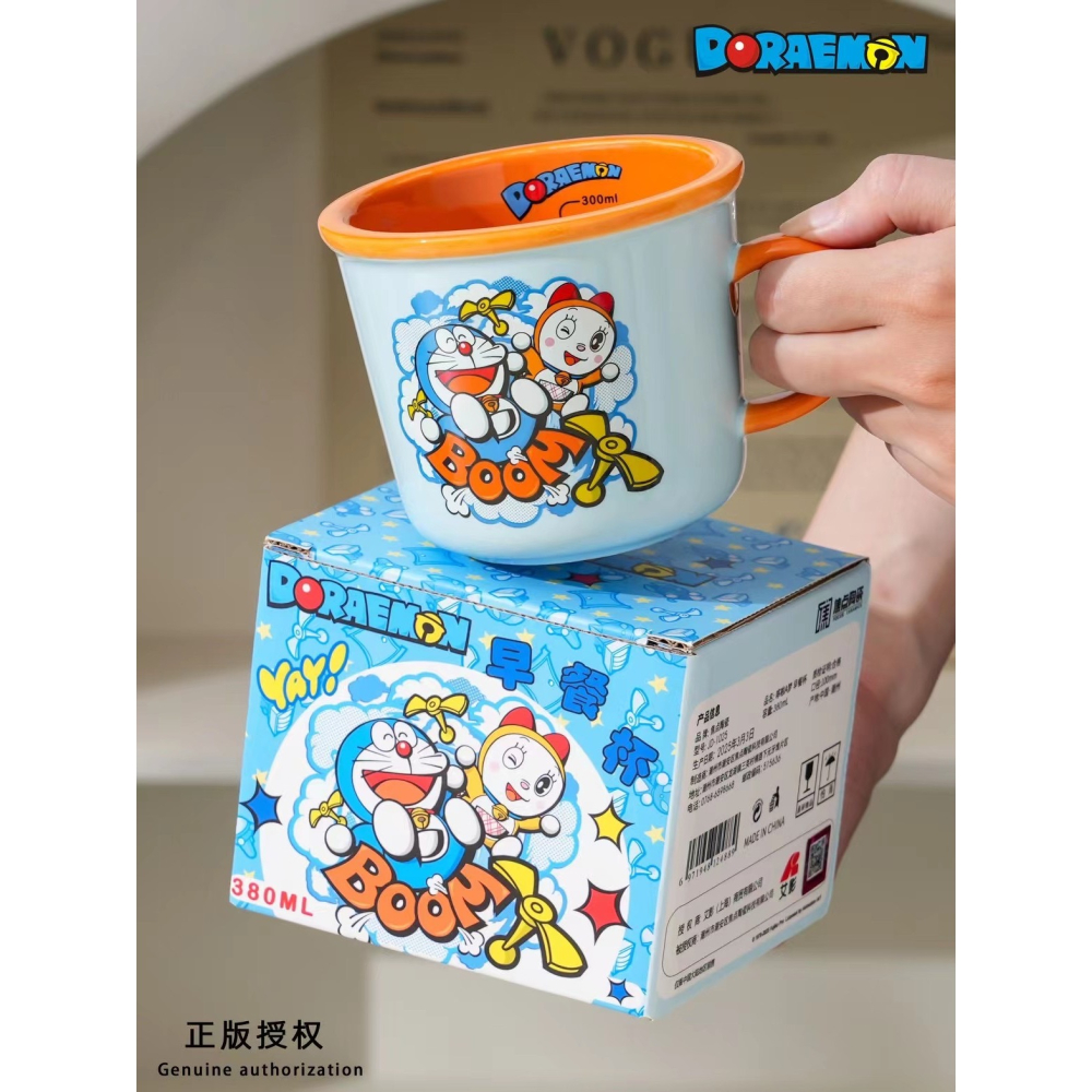 【現貨】正版 哆啦A夢 搞笑漫畫馬克杯 水杯 牛奶杯 飲料杯 咖啡杯 陶瓷材質 小叮噹 哆啦a夢 送禮 焦點-細節圖5