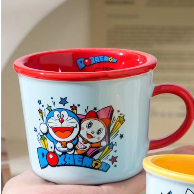 【現貨】正版 哆啦A夢 搞笑漫畫馬克杯 水杯 牛奶杯 飲料杯 咖啡杯 陶瓷材質 小叮噹 哆啦a夢 送禮 焦點-規格圖5